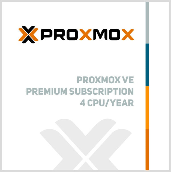 Proxmox VE Premium Subscription 4 CPUs/year