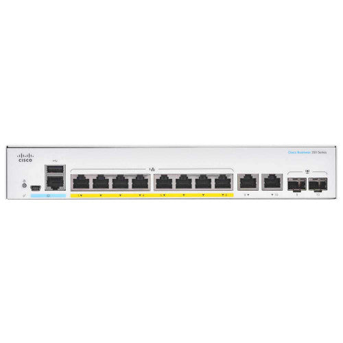 Cisco CBS350-8P-2G-EU 8-port GE PoE+ Gigabit Managed Switch